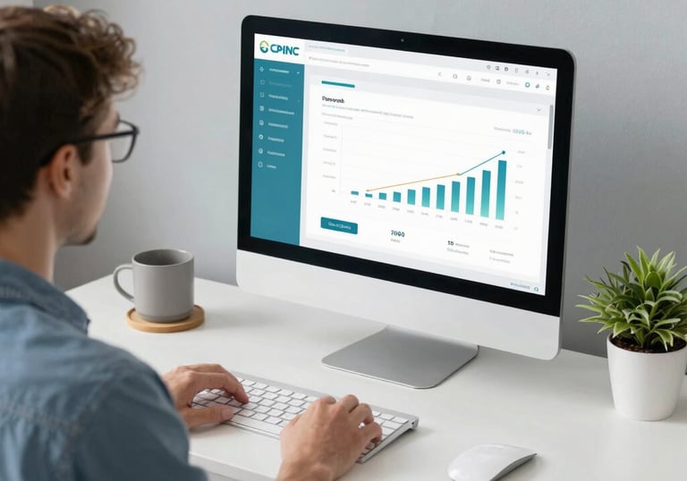 Close-up of a handshake between two business partners in a modern office setting.