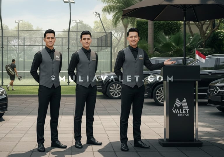 MULIA VALET, melayani parkir valet di berbagai acara di Jakarta Bogor Depok Bekasi Tangerang Cibubur
