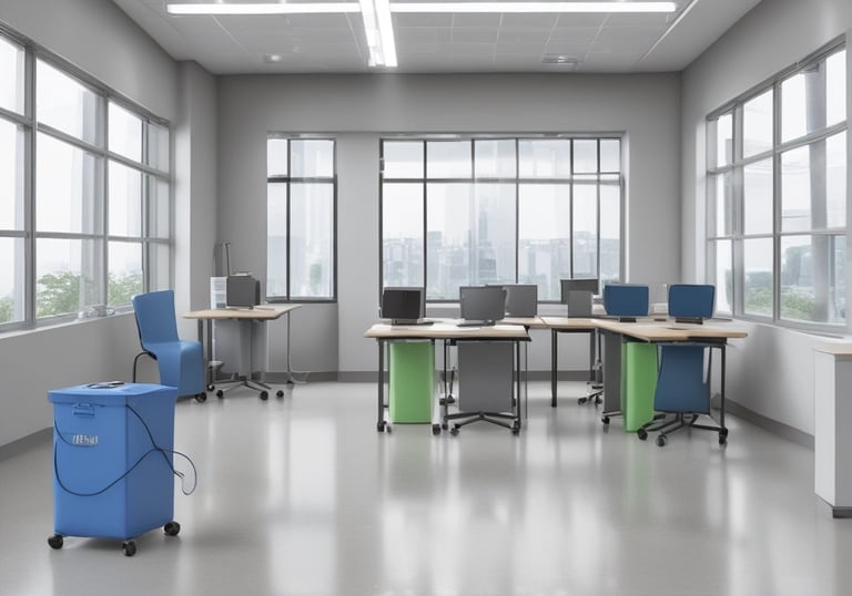 Close-up of eco-friendly pest control products certified for safe indoor use.