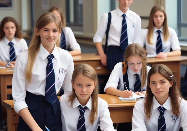 A teacher working closely one-on-one with a student to provide extra support.