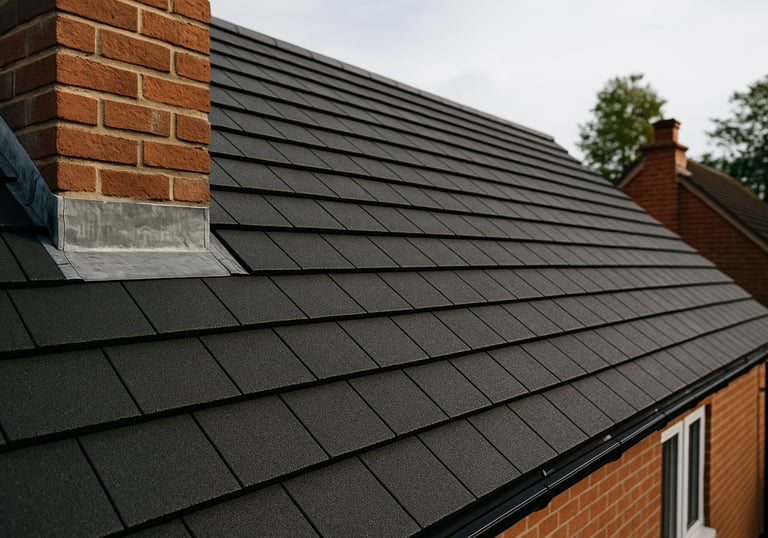 A photo of a Morpeth Builders new roof completed project.