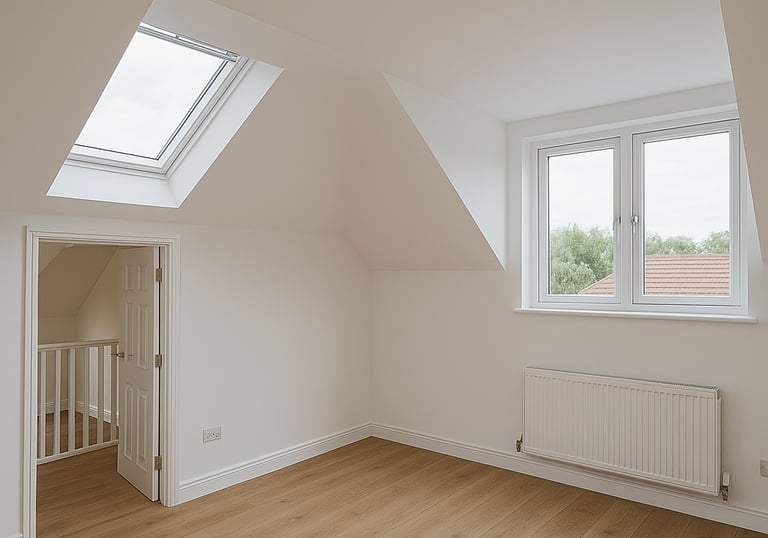 A photo of a Morpeth Builders loft conversion completed project.