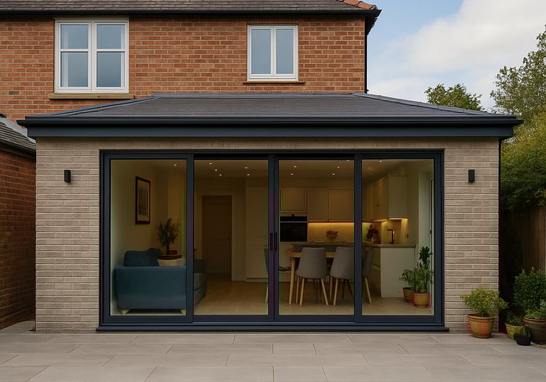 A photo of a Morpeth Builders house extension completed project.