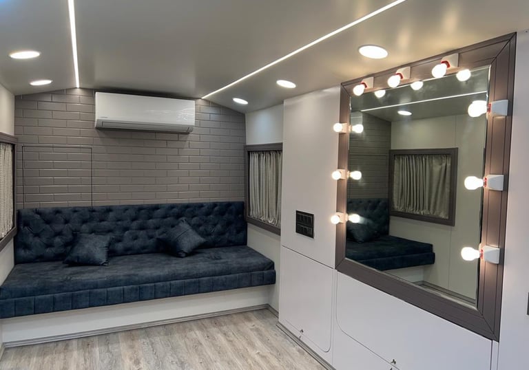 Makeup vanity van on hire
