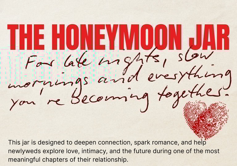 The Honeymoon Jar Printable Couples Game