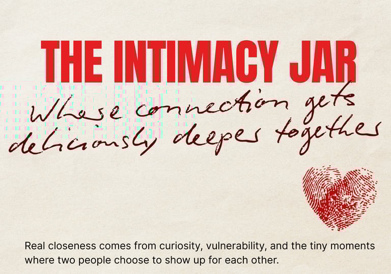 The Intimacy Jar Printable Couple Game