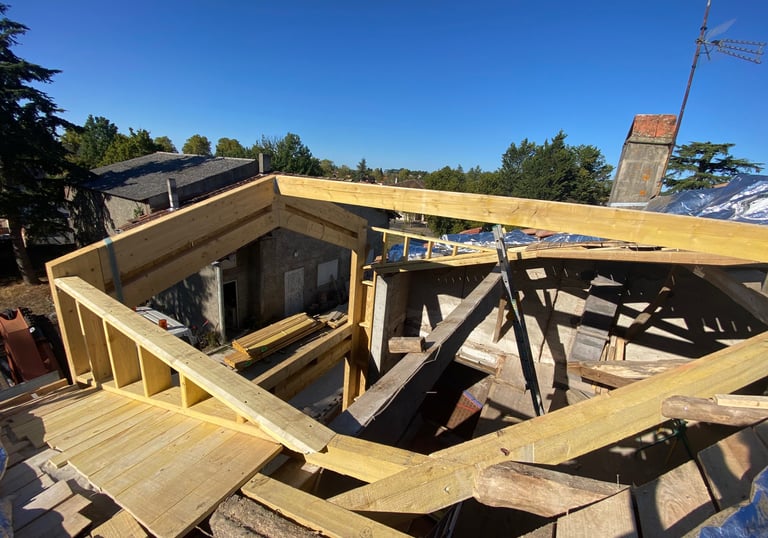 modification de l'apparence de la façade grâce à une extension en pignon