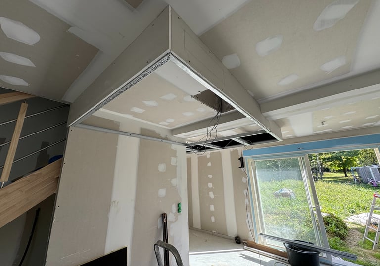 Création d'un double plafond