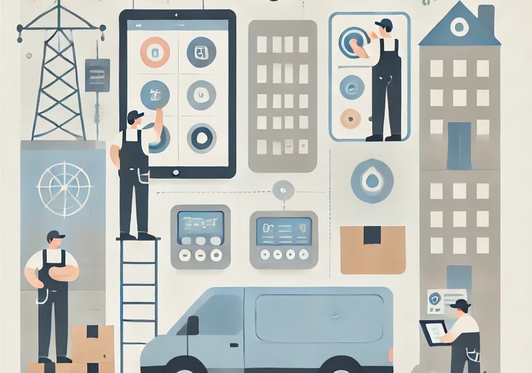 Déploiement Advency : installation, mise en service et suivi de vos équipements IoT et GTB sur site.