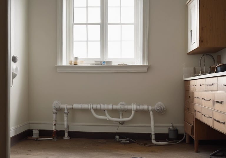 Plumbing fittings and components representing leak repairs in Snow Camp, NC