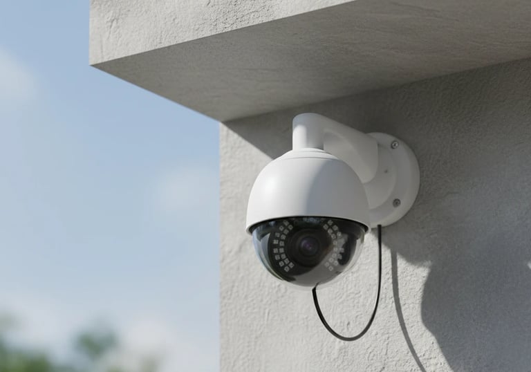 Electrician in Birmingham CCTV Camera white