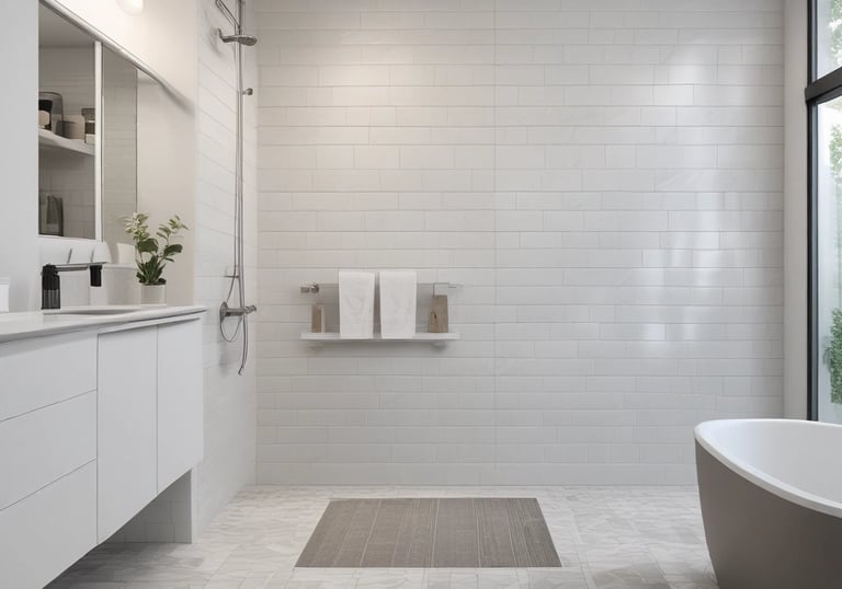 tilied bathroom 