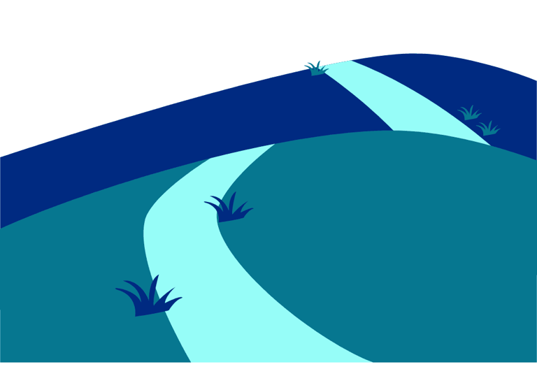 a road with a winding road and a winding road