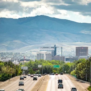 Idaho Skyline during a sunny day.