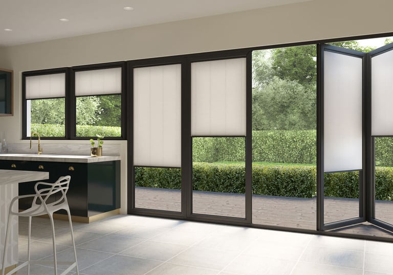 Bi fold door blinds