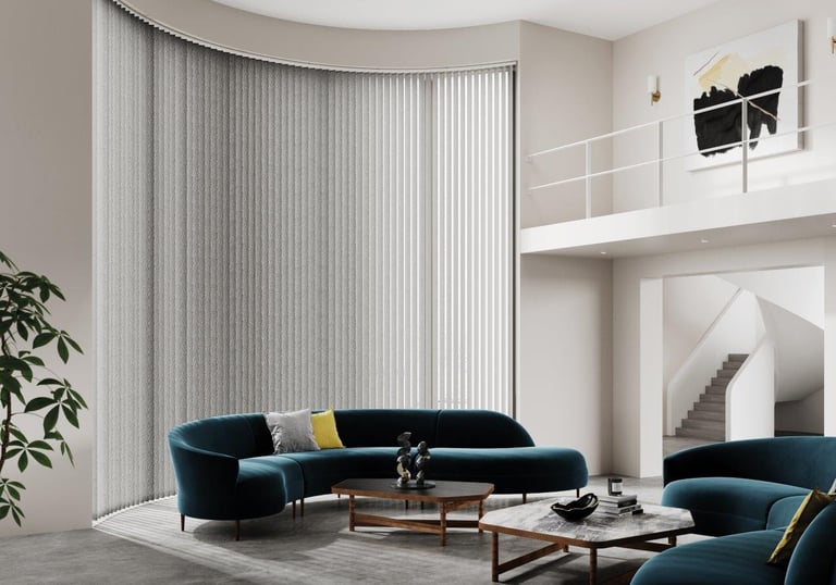 Bay window blinds