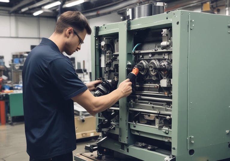 A consultant discussing maintenance strategies with a client.