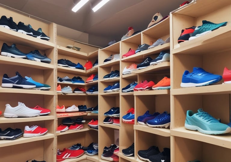 A dynamic photo of a fitness influencer collaborating with a brand team in a modern office.