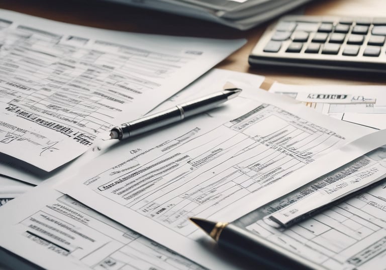 Several overlapping posters with bold text in Vietnamese advertising financial services. Some numbers are highlighted in red, indicating contact information. The posters are worn and layered on a rough urban surface.