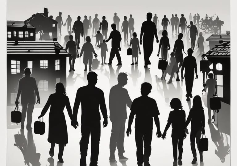 A clipboard with a blank payments checklist is placed on a marble surface next to an open laptop and a white pen. The setup appears to be organized for financial planning or administrative work.