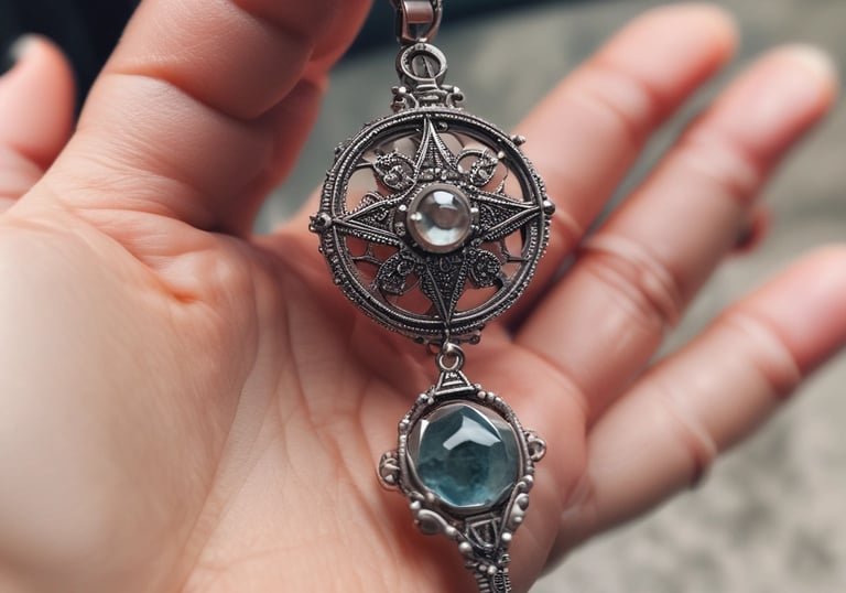 A set of tarot cards is spread out on a dark, textured surface. Three cards are prominently displayed on top of the deck, featuring vibrant and mystical illustrations. The central card showcases a figure with long red hair, surrounded by symbols and abstract designs. To the right, a card labeled 'The Hermit' depicts an antlered silhouette against a forested backdrop.