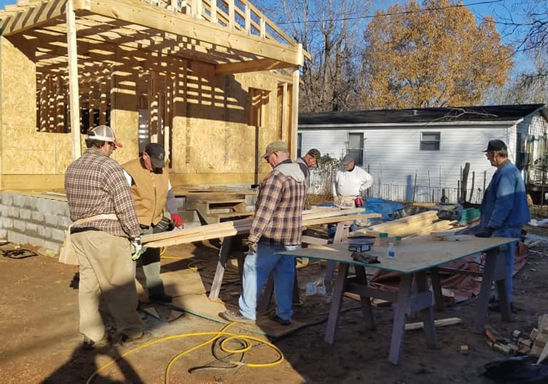 Habitat Volunteer build