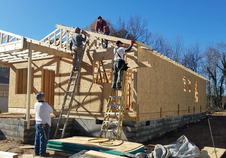 Habitat roof build