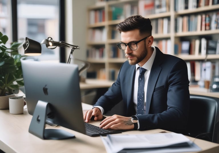 A supportive consultant assisting a client.