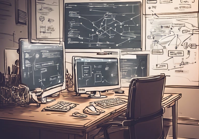 person using macbook pro on white table