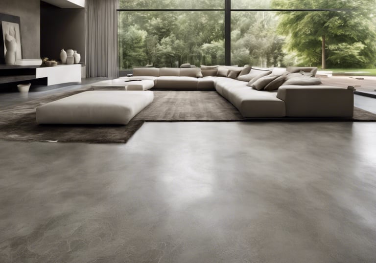 sol en béton ciré gipazzo