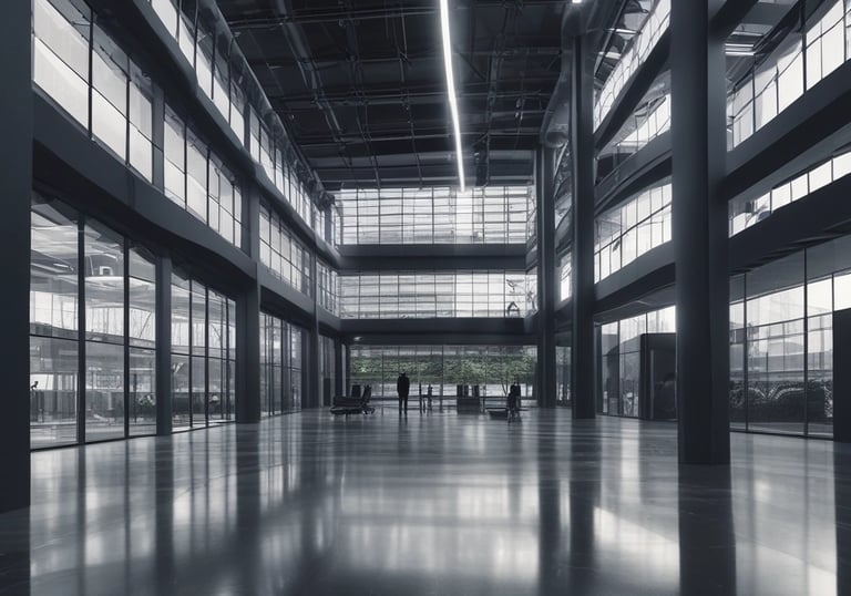 gray concrete wall inside building