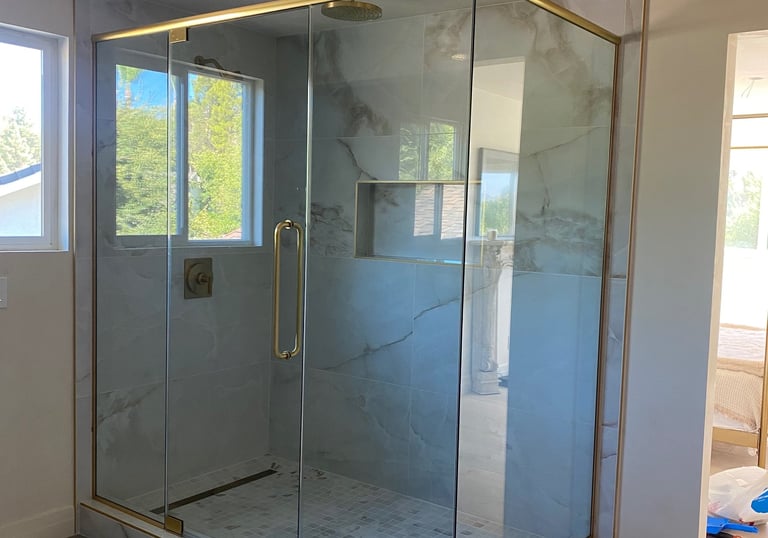 shower soor installation