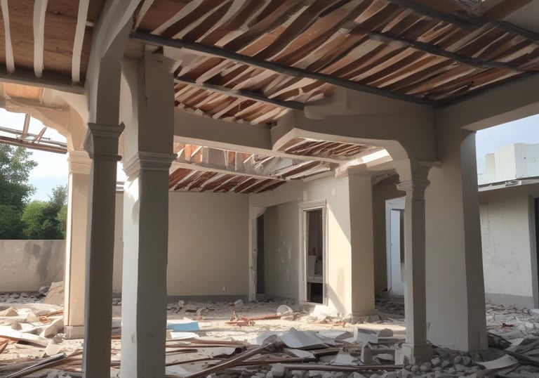 A computer-generated 3D model of an interior space showcasing modern design elements.