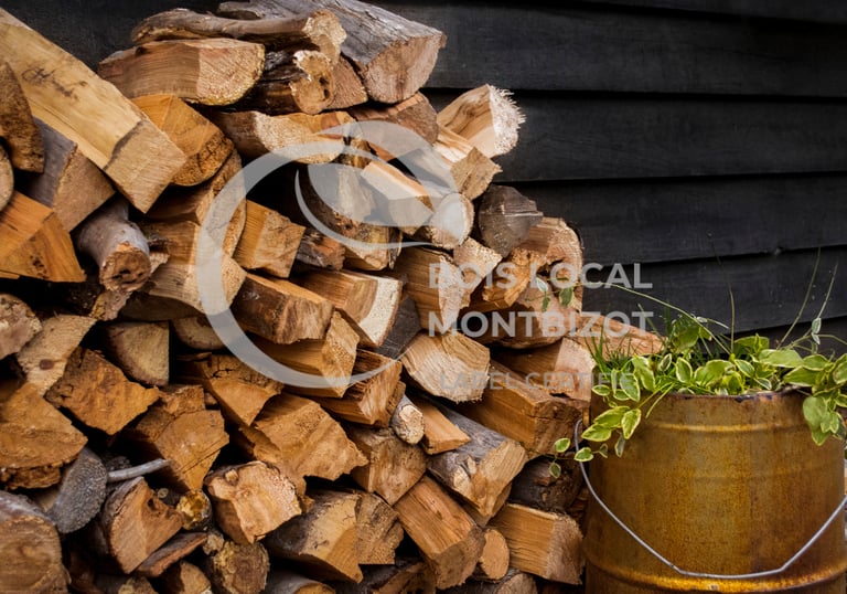 un tas de bois et de buches