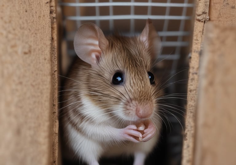 A close-up of an insect with elongated antennae perched on a textured surface. The insect has a striped body with shades of yellow and brown and a distinctive long snout.