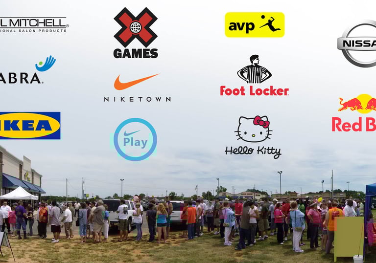 folks waiting in line to get their henna tattoos at massive event