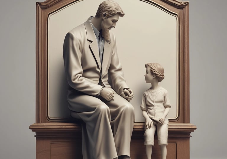 Close-up of legal books and a gavel on a dark green desk with gold accents.