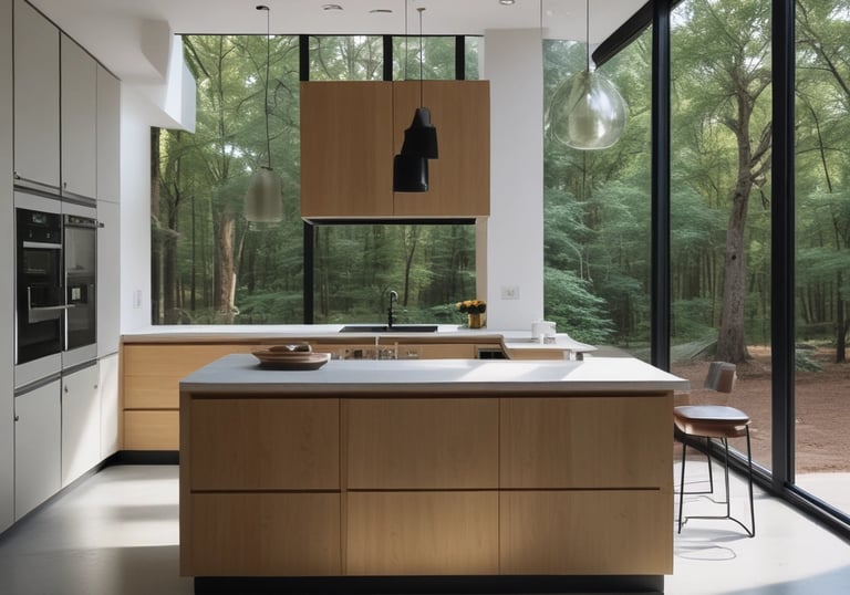 Close-up of a professional cleaner's hands carefully wiping a kitchen countertop to a gleaming finish.