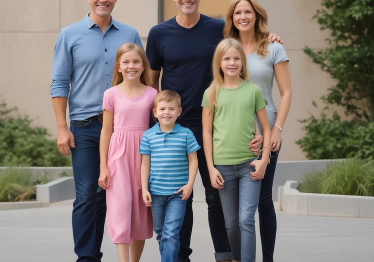 A thoughtful middle-aged couple reviewing their financial documents together at home.