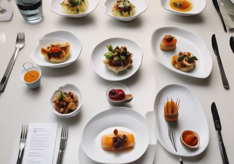 Close-up of hands setting up a restaurant website on a computer screen.