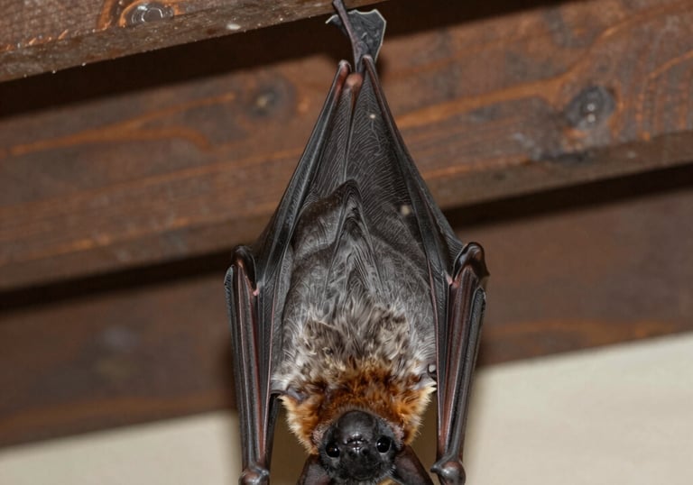 Technician applying fumigation treatment in a residential living room.