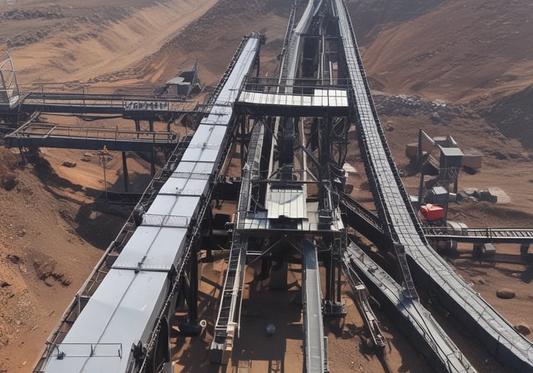 Mechanical engineers inspecting heavy machinery in Telangana's industrial zone.