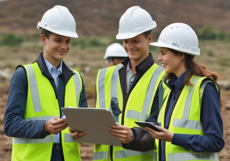 Close-up of hands planting a young tree symbolizing sustainable engineering.