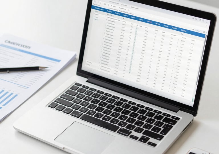 A professional advisor discussing financial charts with a client in a modern office.