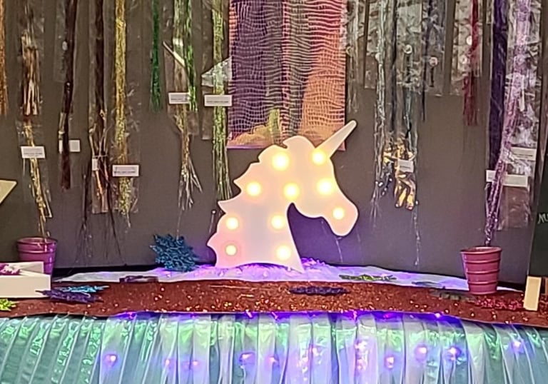 Sparklez by Tiff Fairy hair has a dazzling set up that will wow at your next event.  