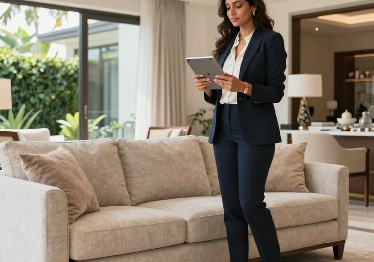 A professional concierge team coordinating cleaning and maintenance services.