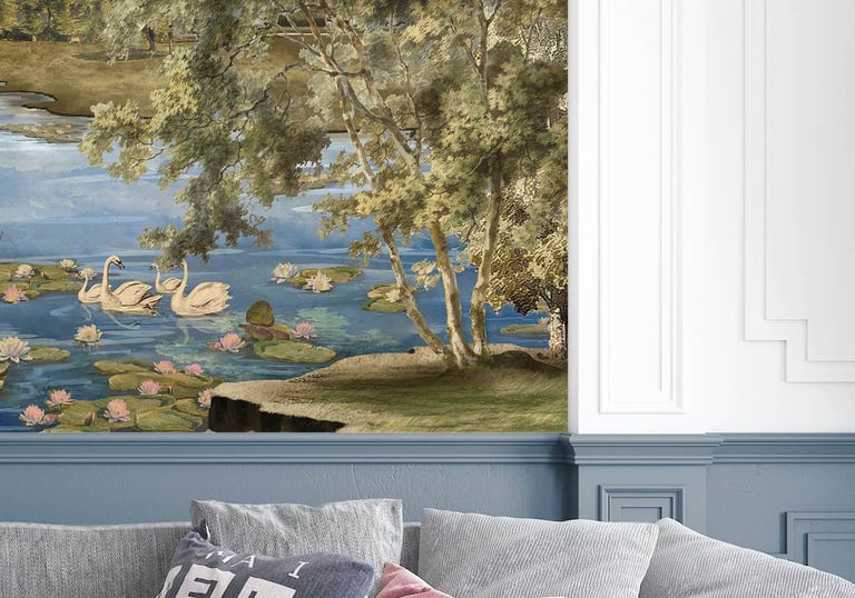 custom floral wallpaper design indian mural wallpaper artwork heritage forest wallpaper mural tropic