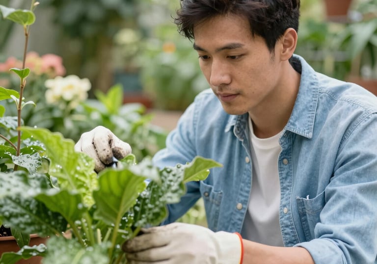 Technician installing a modern air conditioning unit in a bright living room.