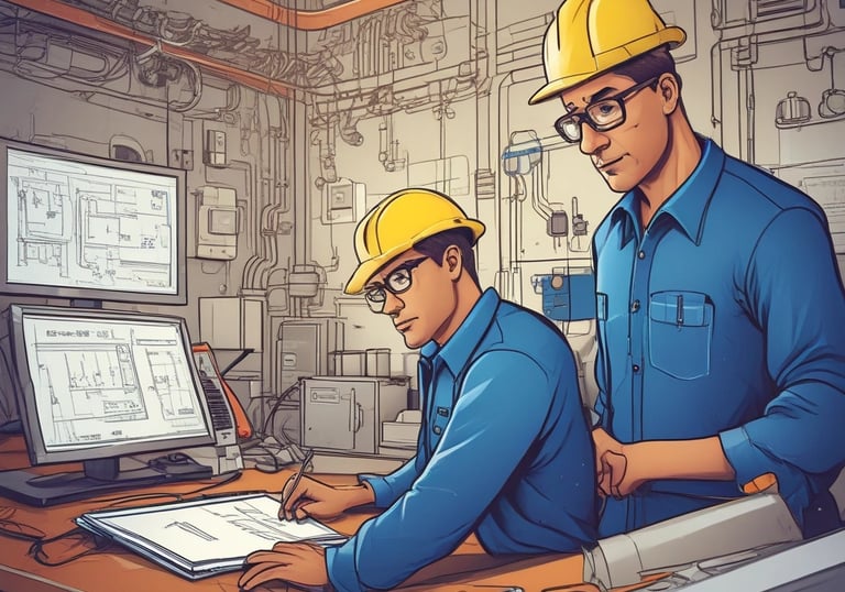 Close-up of various electrical components such as MCBs, contactors, and sensors arranged neatly.