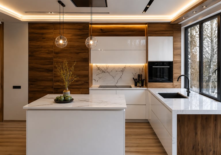Modern bespoke kitchen designed and installed by Formivio